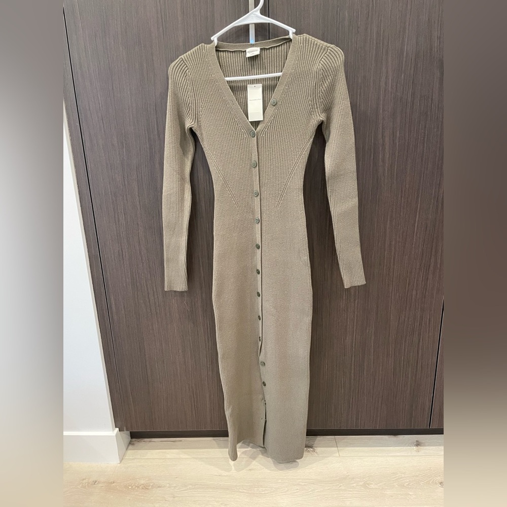 Abercrombie & Fitch Buttoned Down Sweater Dress